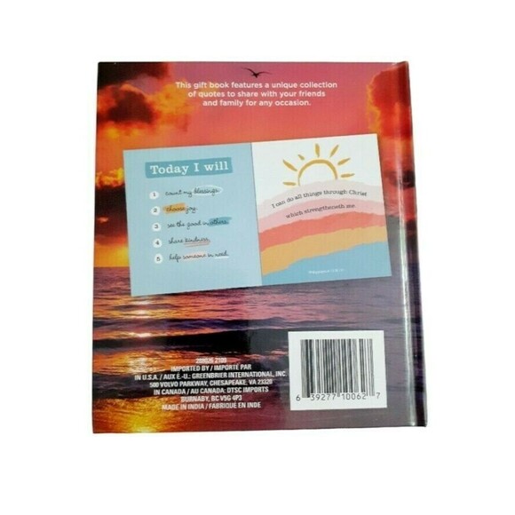 NEW Gift Book "FAITH" Gift Idea Hardbound with Bible Verse & Inspirational Quote - Picture 4 of 10